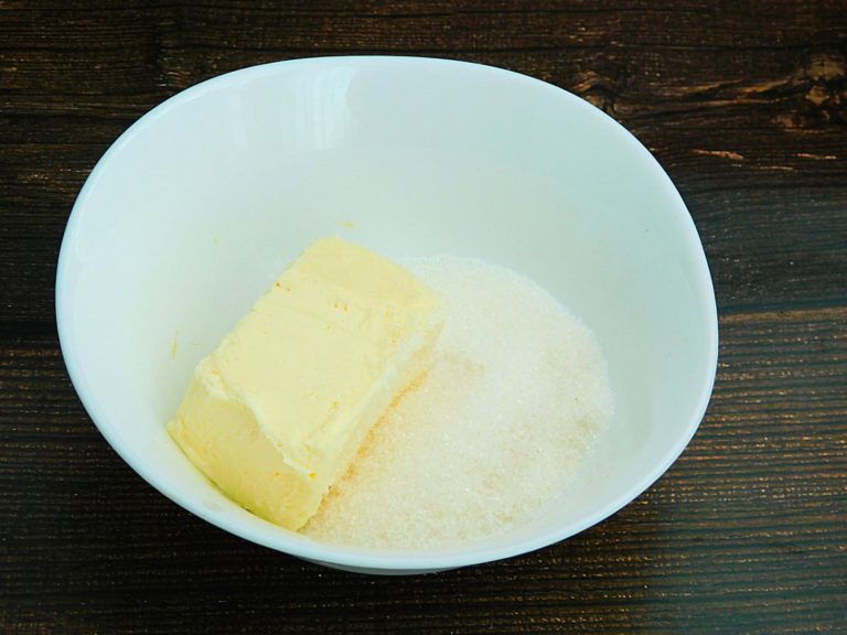 Butter, sugar, salt